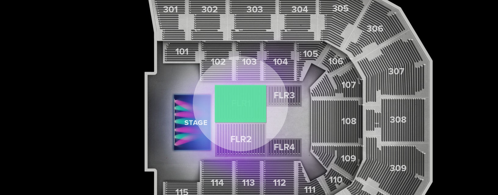 Seat view from Floor
