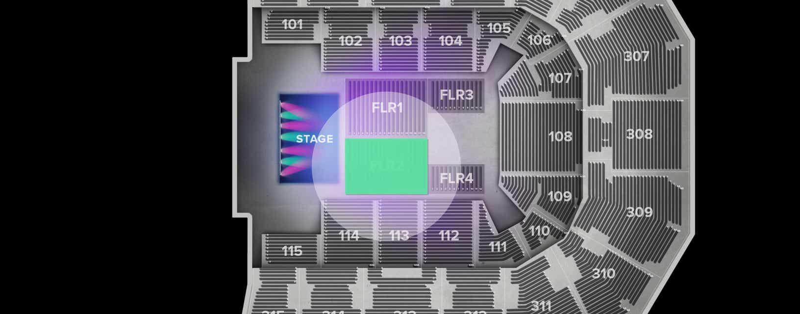 Seat view from Floor