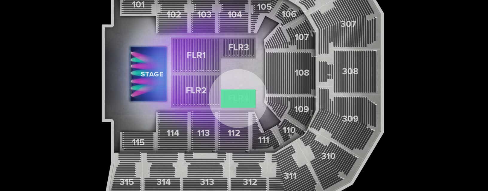 Seat view from Floor