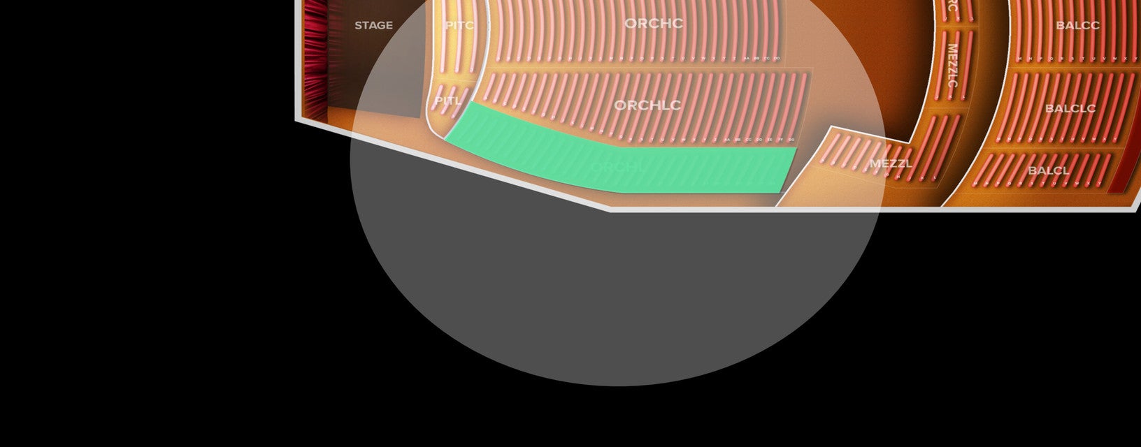 Seat view from Orchestra Left