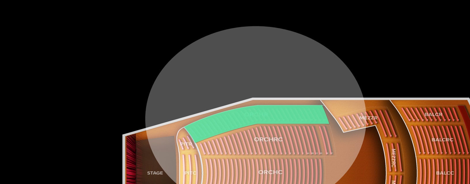 Seat view from Orchestra Right