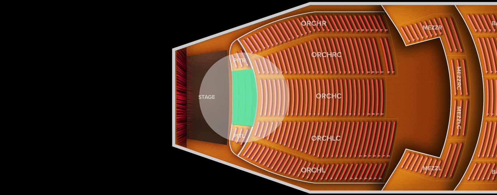 Seat view from Pit Center