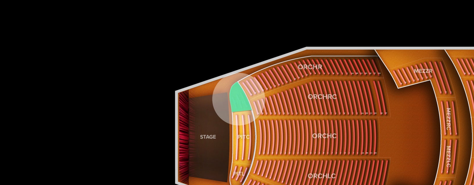 Seat view from Pit Right