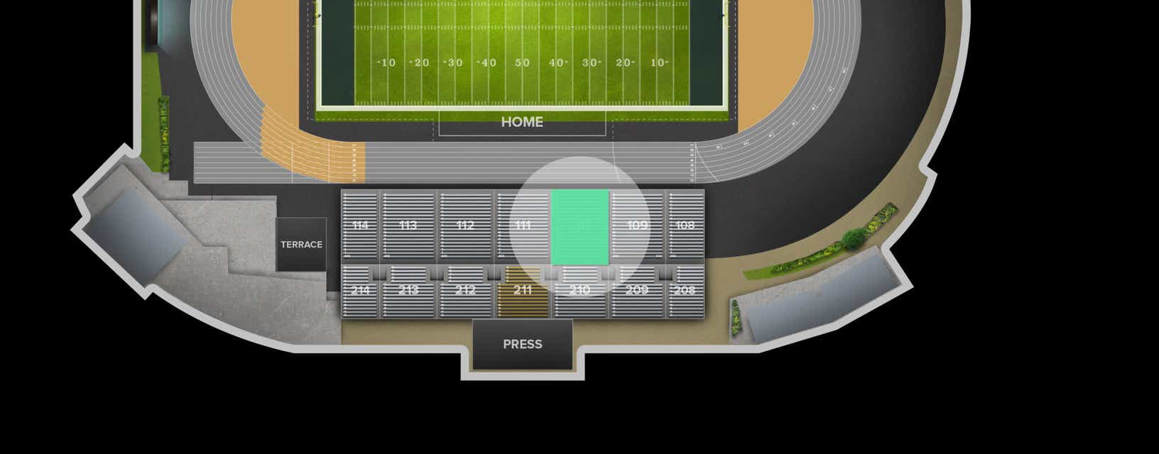 Seat view from Lower