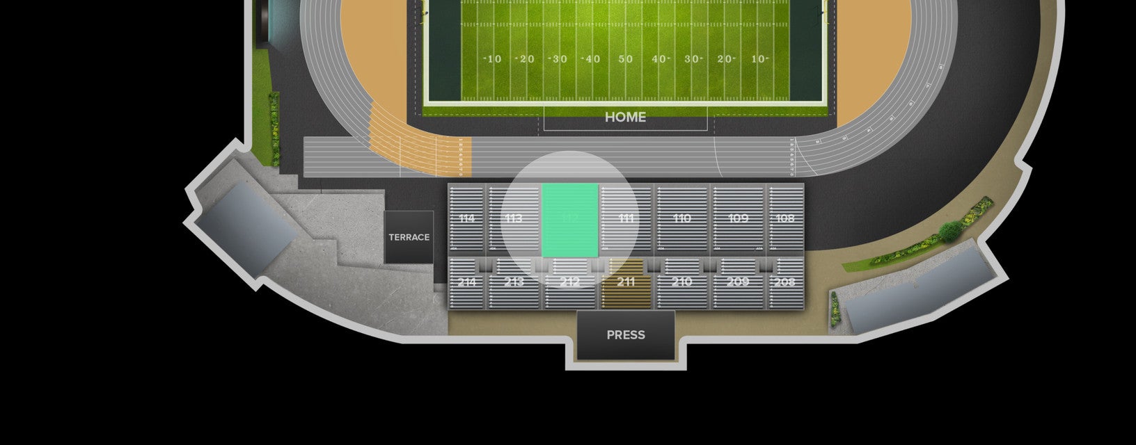 Seat view from Lower
