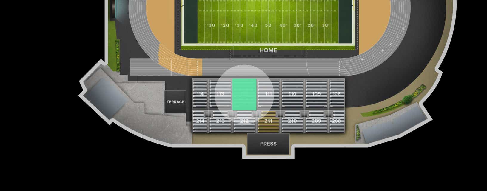 Seat view from Lower