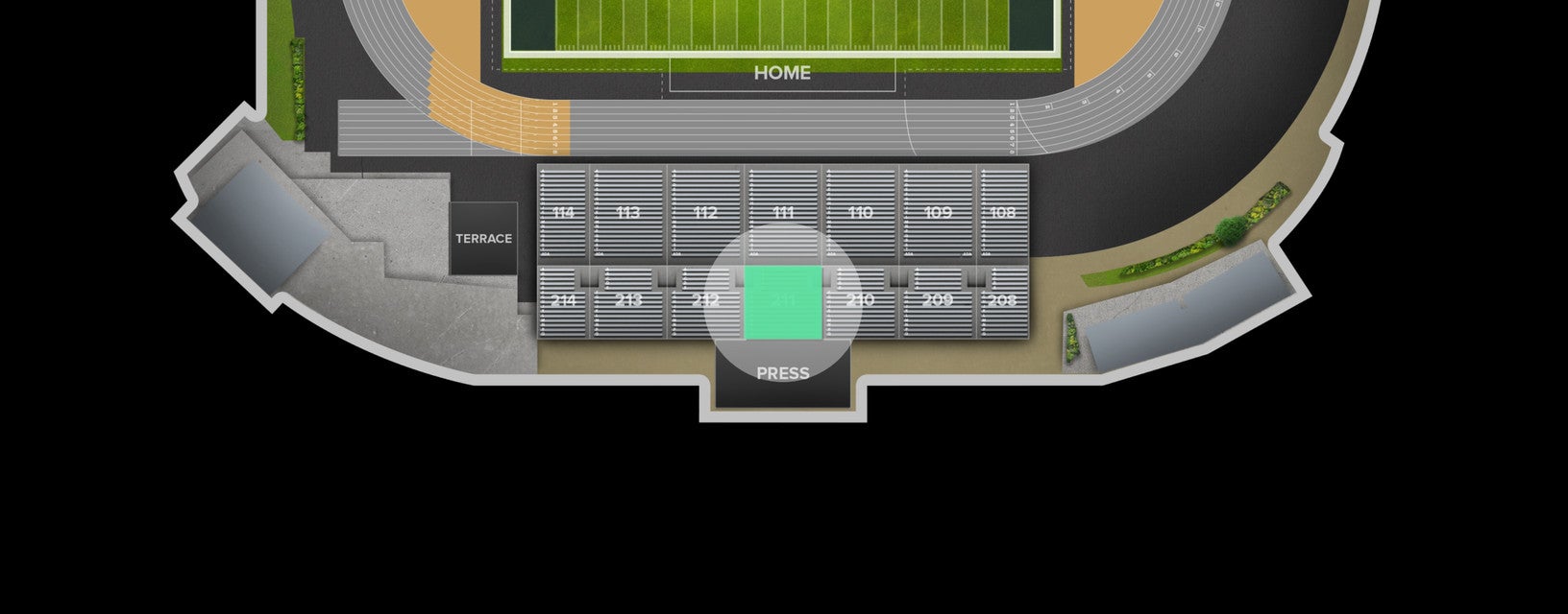 Seat view from Upper