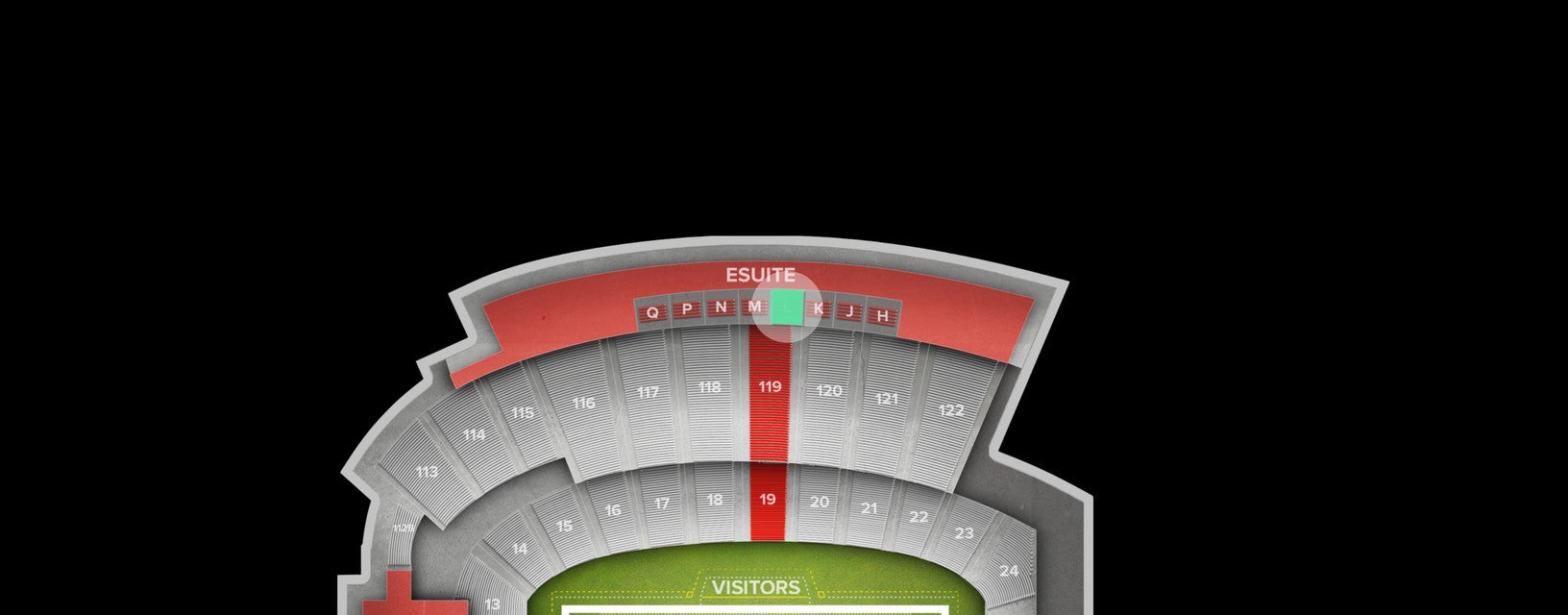 Seat view from 