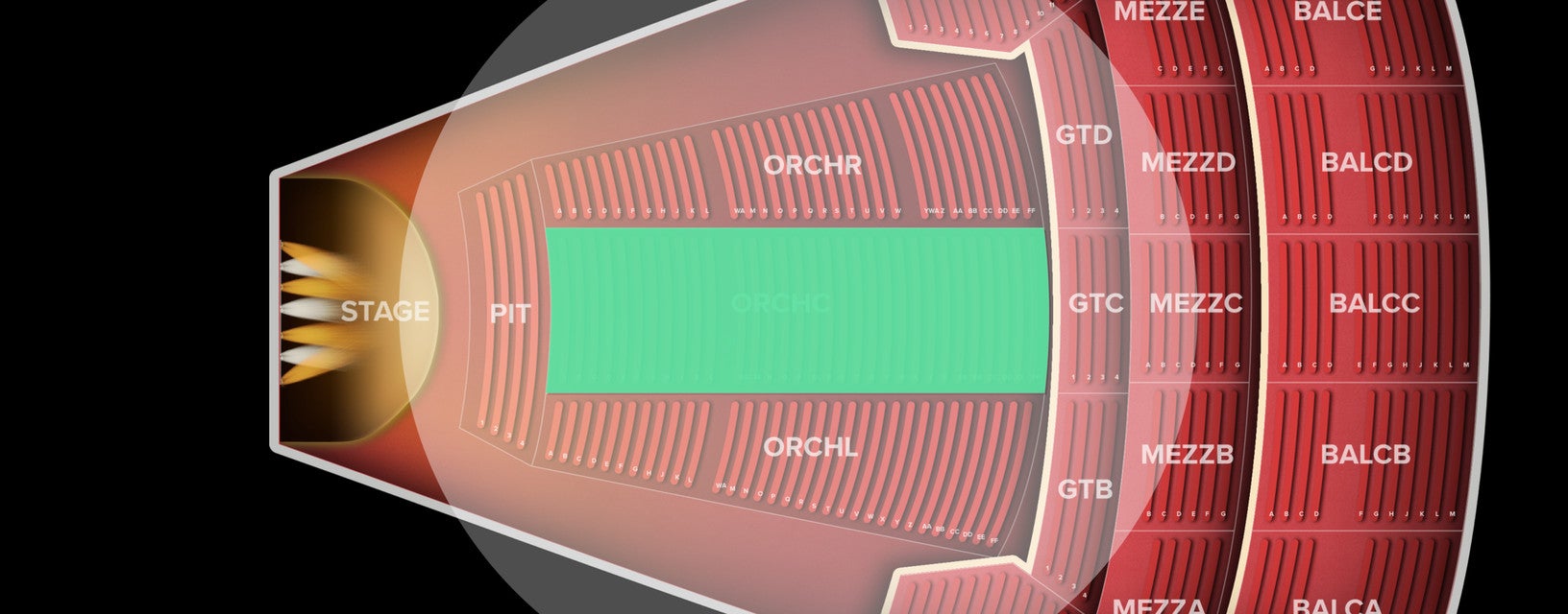Seat view from Orchestra