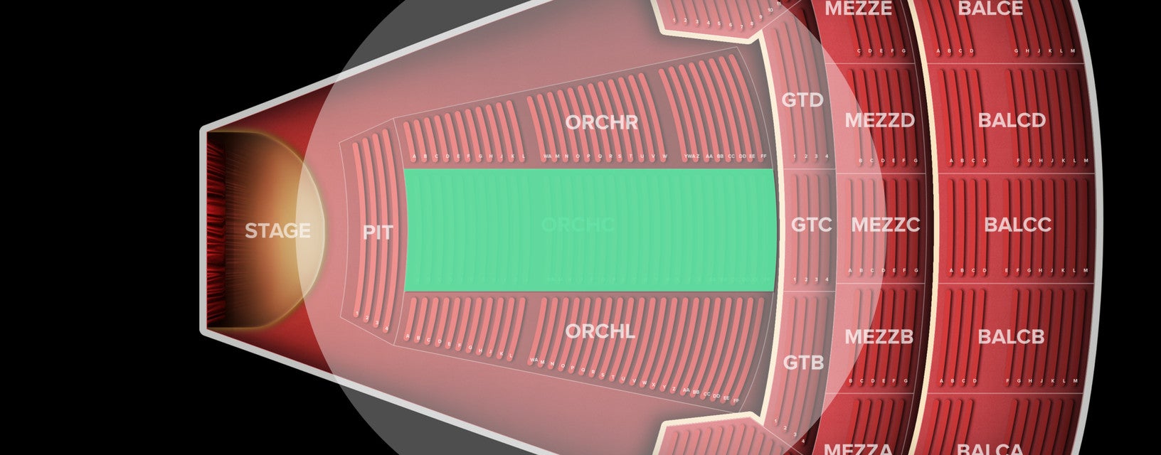 Seat view from Orchestra