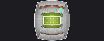 Seat view from Lower East Sideline