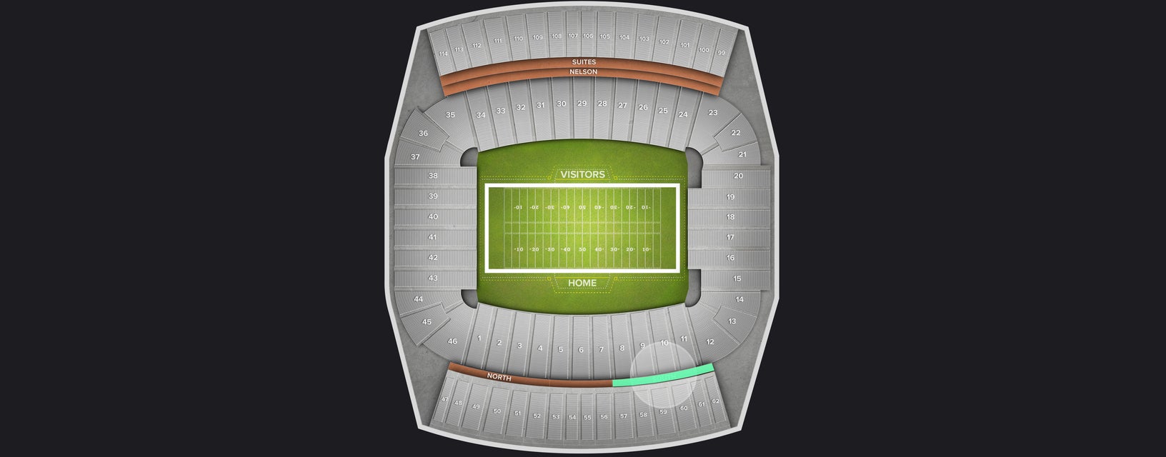 Seat view from South Club