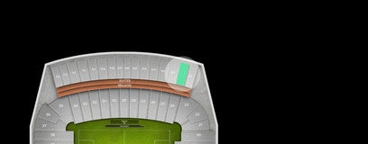 Seat view from Upper East Sideline