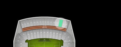 Seat view from Upper East Sideline