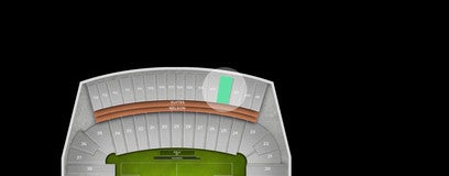 Seat view from Upper East Sideline