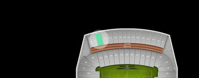 Seat view from Upper East Sideline