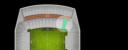 Seat view from Lower East Sideline