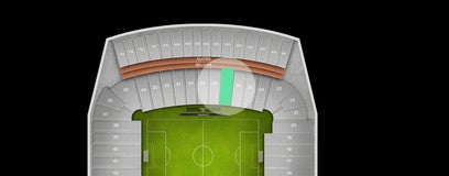 Seat view from Lower East Sideline