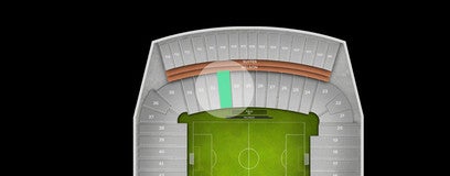 Seat view from Lower East Sideline