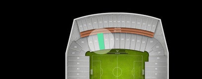 Seat view from Lower East Sideline