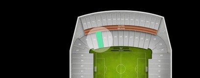 Seat view from Lower East Sideline