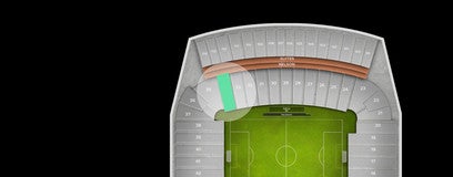 Seat view from Lower East Sideline