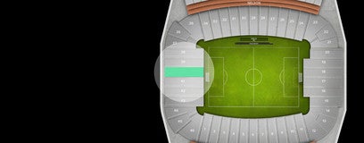 Seat view from Lower North End Zone