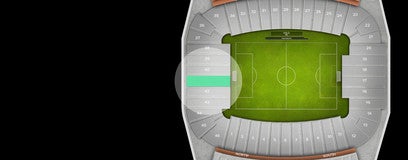 Seat view from Lower North End Zone