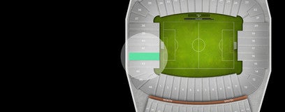 Seat view from Lower North End Zone