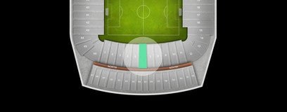 Seat view from Lower West Sideline