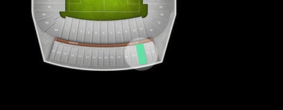 Seat view from Upper West Sideline