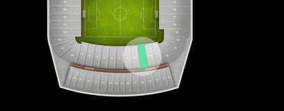 Seat view from Lower West Sideline