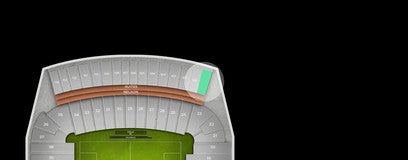 Seat view from Upper East Sideline