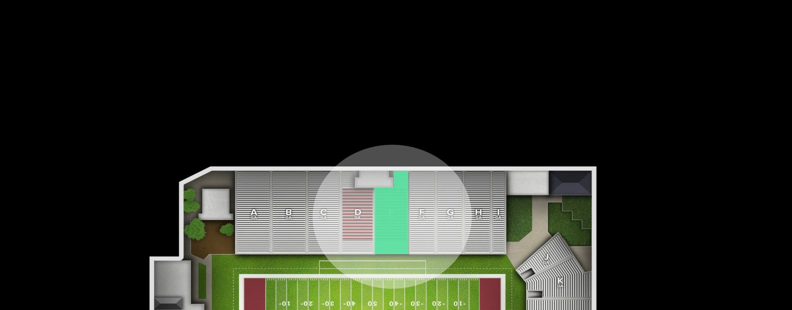 Seat view from Section