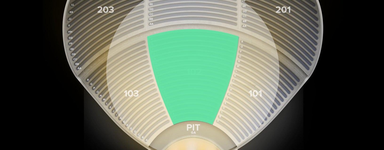 Seat view from Lower