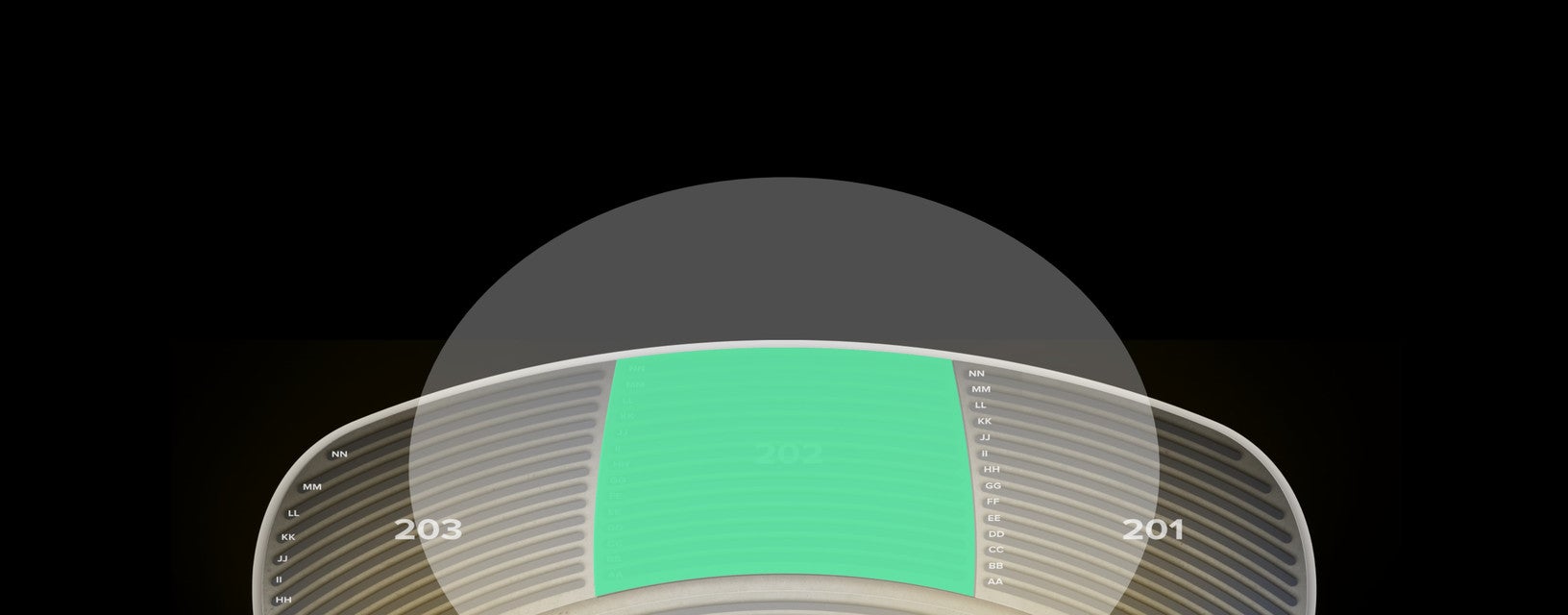 Seat view from Upper