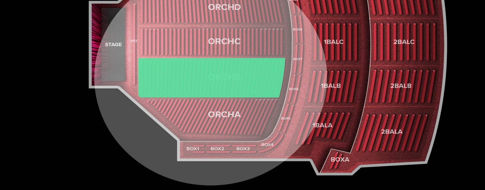 Seat view from Orchestra