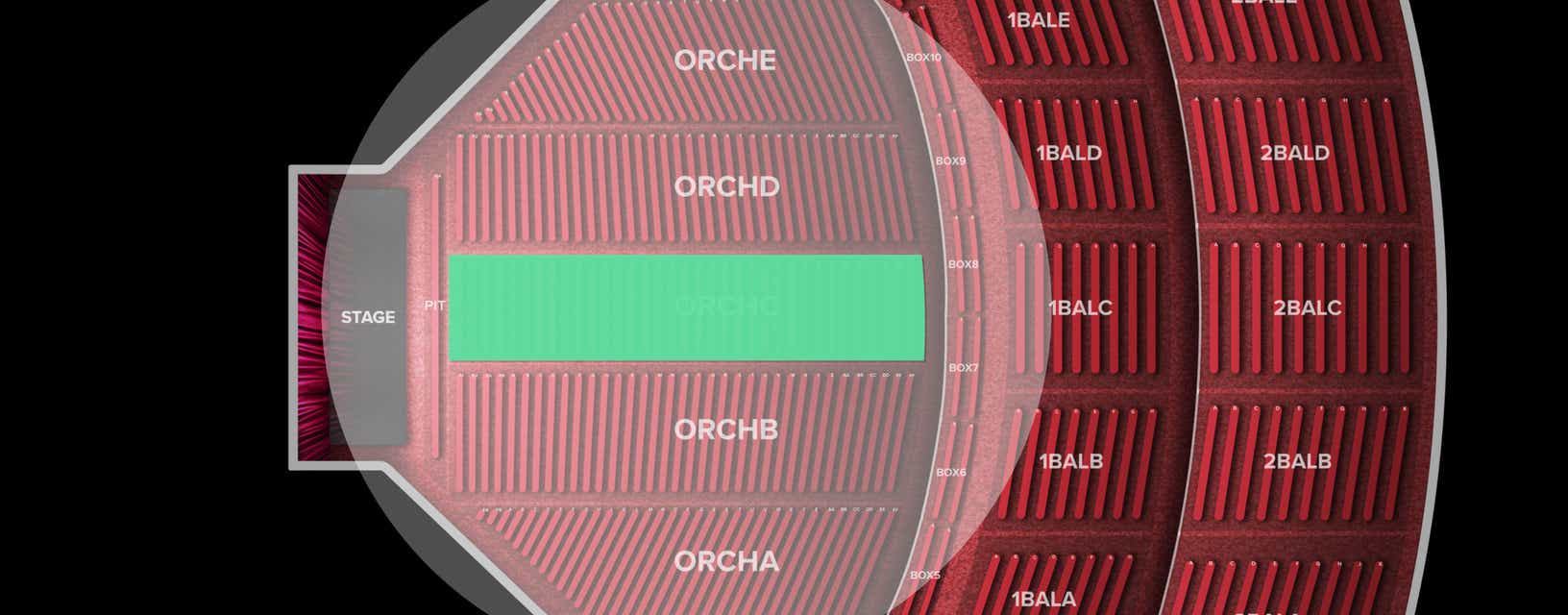 Seat view from Orchestra