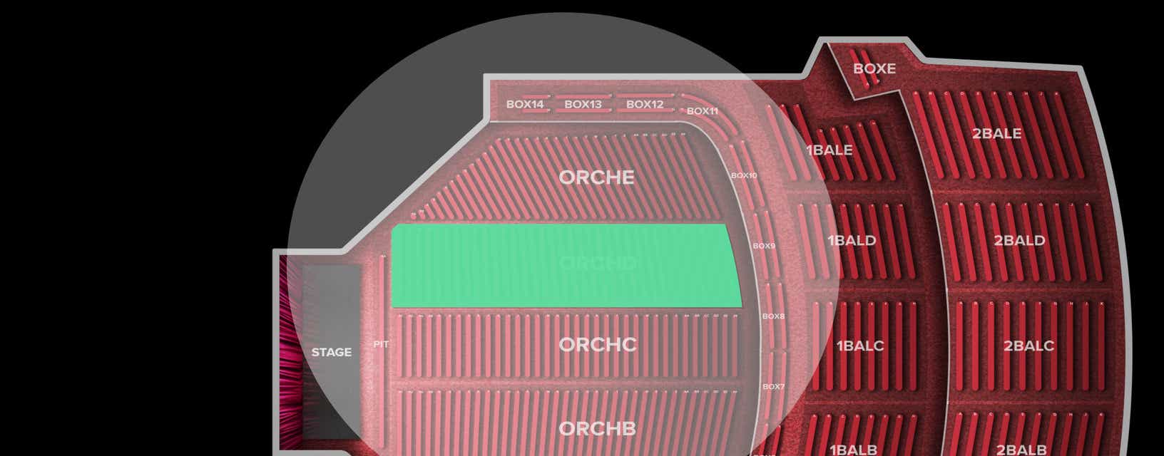 Seat view from Orchestra
