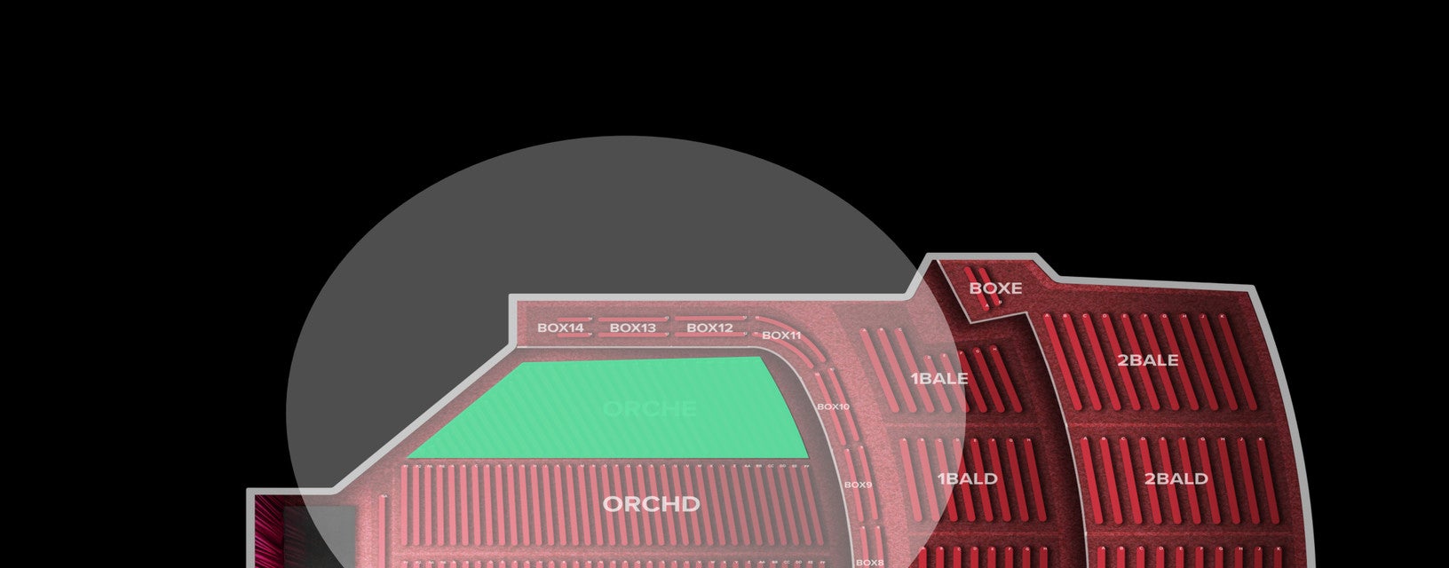 Seat view from Orchestra