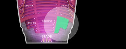 Seat view from Orchestra Front Left