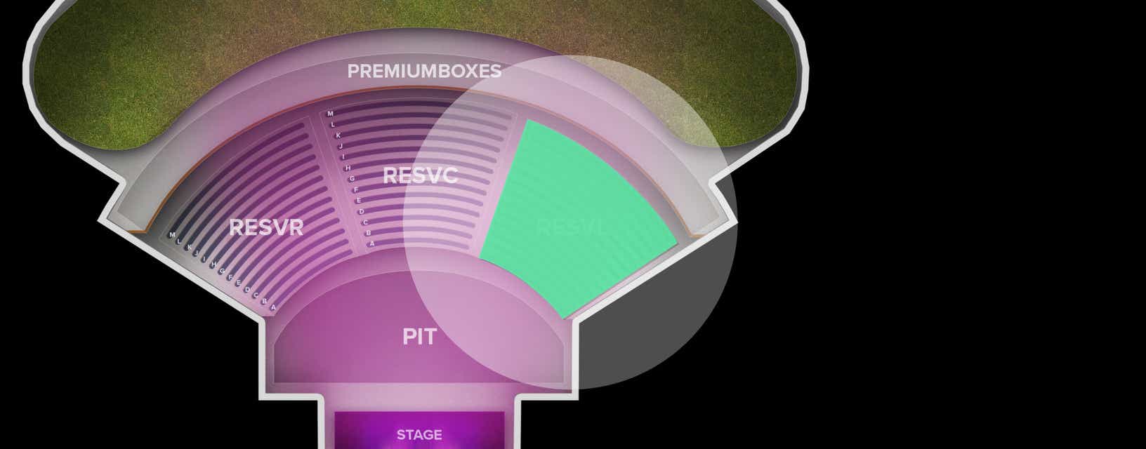 Seat view from Reserved