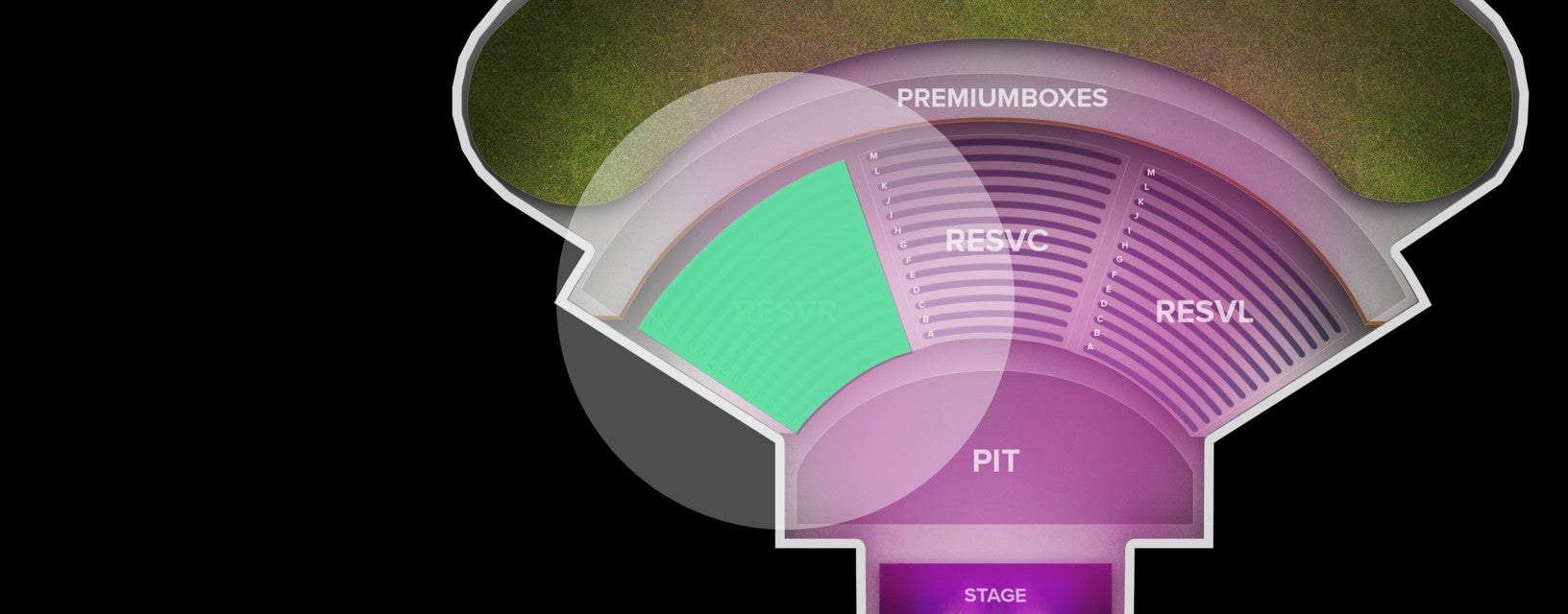Seat view from Reserved