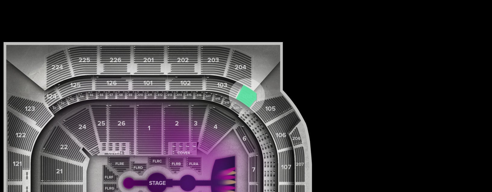 Seat view from Middle