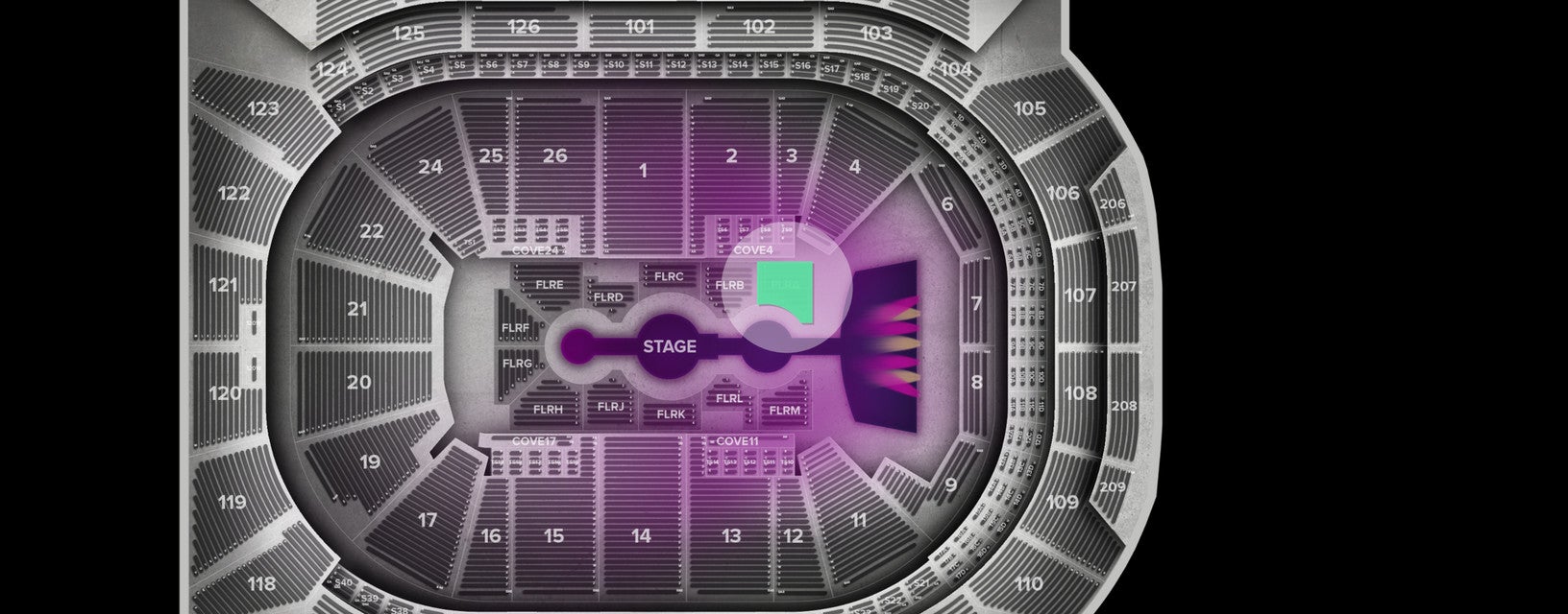 Seat view from Floor