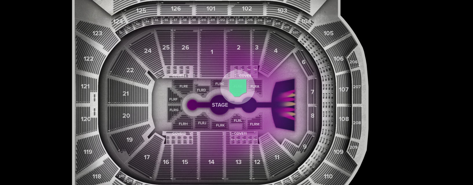Seat view from Floor