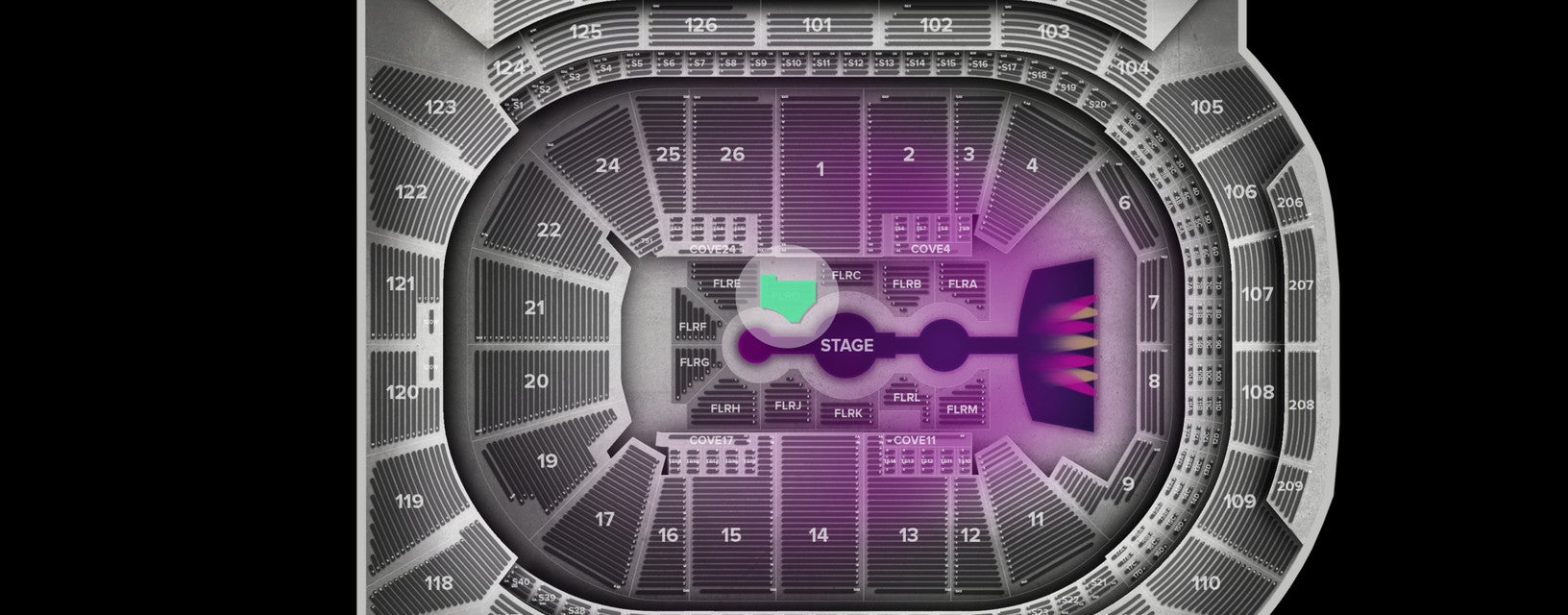 Seat view from Floor