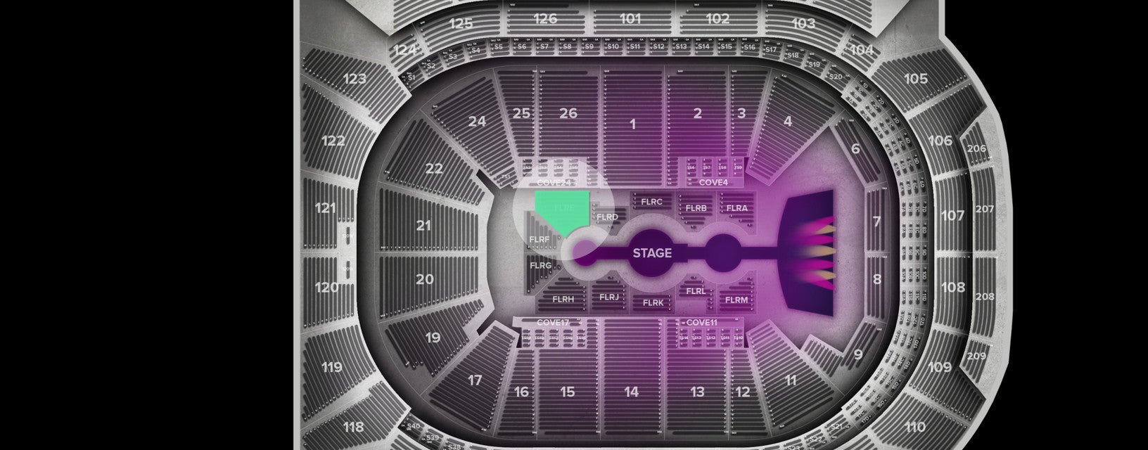 Seat view from Floor