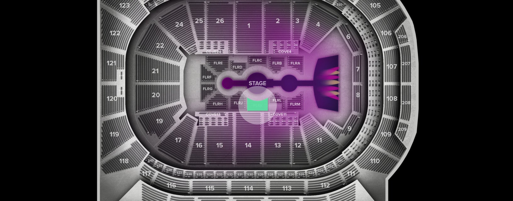 Seat view from Floor