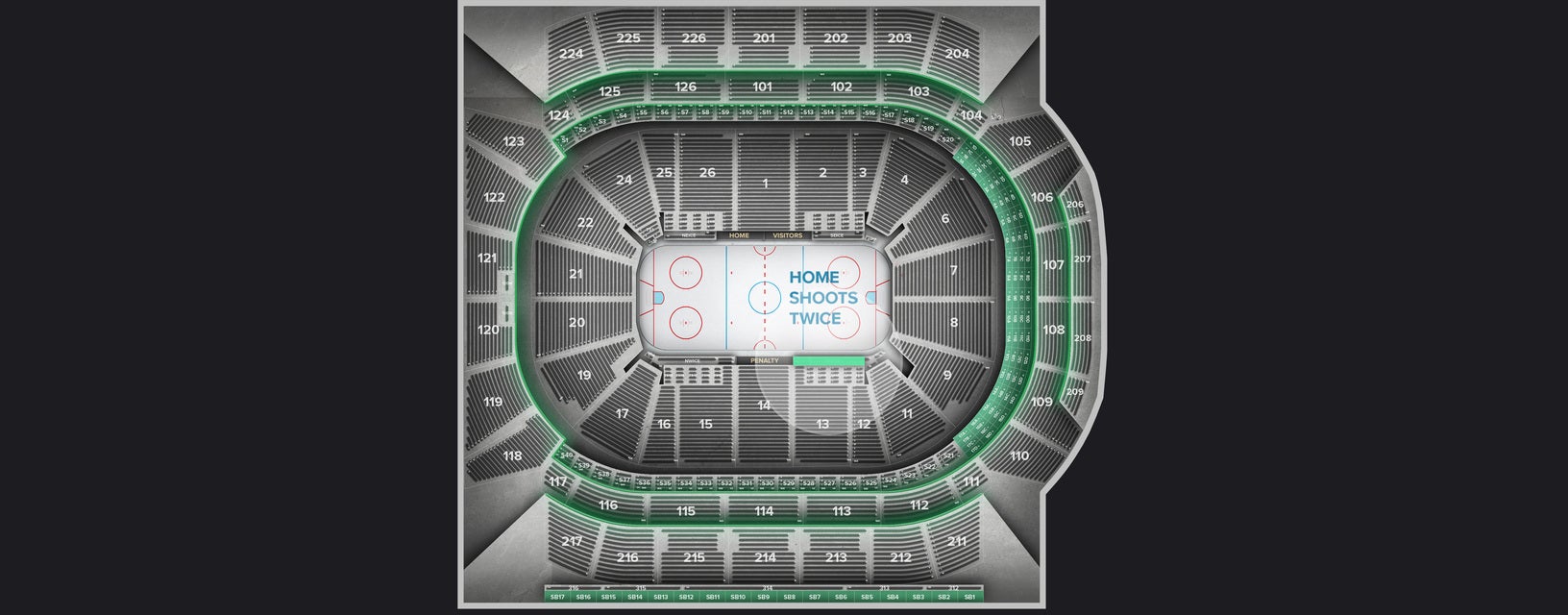 Seat view from Southwest Ice